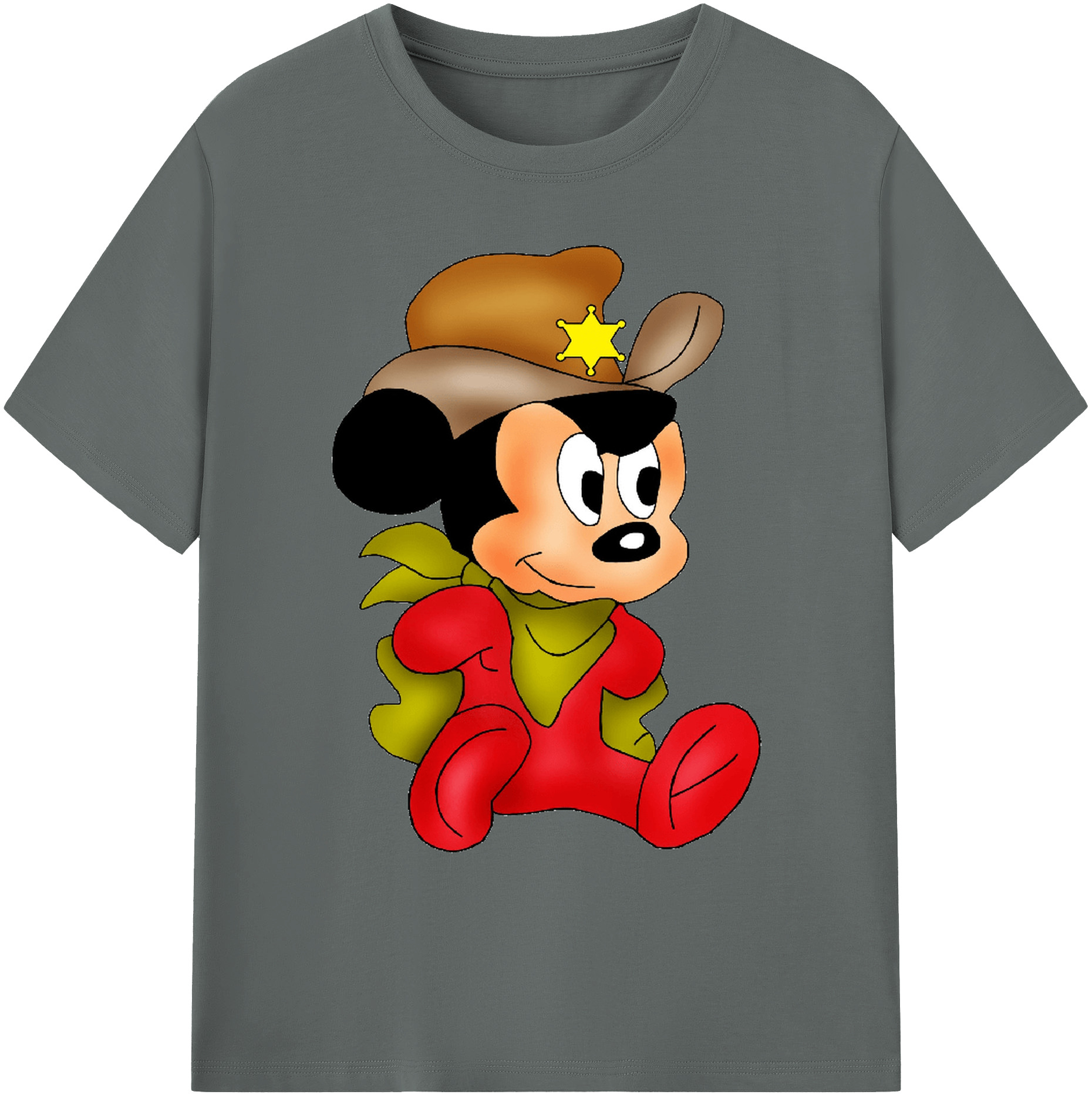 ミッキーマウス Mickey Mouse 綿100％ メンズ半袖Tシャツ｜肌触りやわらか＆通気性